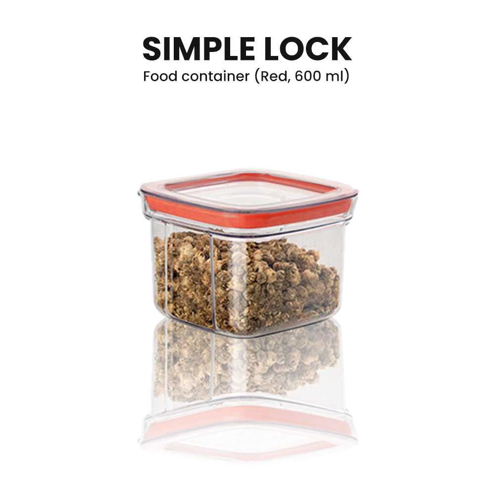Locaupin Cereal and Dry Food Storage Canister Container Jar Kitchen Pantry Organizer Simple Press Lock Lid