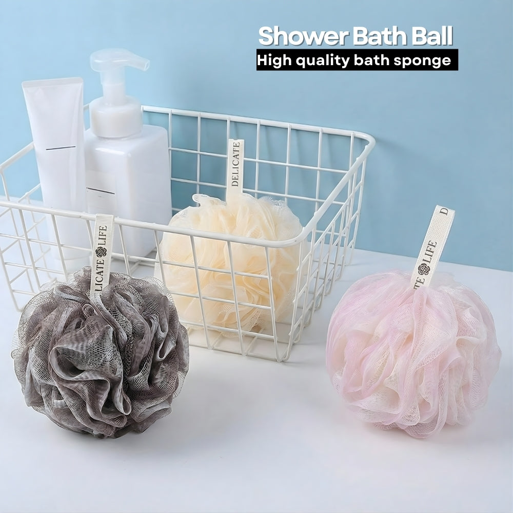 LOCAUPIN Bath Sponge Loofah Bath Ball High Quality Shower Mesh Net Body Scrub Cleaning Bubble Ball Scrubber Washcloth