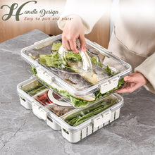 Load image into Gallery viewer, https://locaupin.ph/products/locaupin-meal-prep-container-snack-serving-tray-compartment-food-organizer-bin-fruit-vegetable-storage-fridge-keeper
