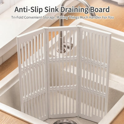 LOCAUPIN Foldable Anti-Slip Dish Drying Rack Space Saver Sink Organizer Over Sink Multifunctional Kitchen Drainer Board