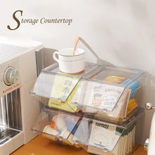 Load image into Gallery viewer, Locaupin 1 Piece Clear Tea Bag Storage Container Box with Lid Stackable Bin Pantry Shelf Organizer Coffee Pods Packets Holder
