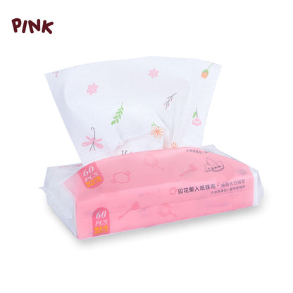 LOCAUPIN Disposable Dining Table Paper Napkin Absorbent Facial Tissue Make Up Removing