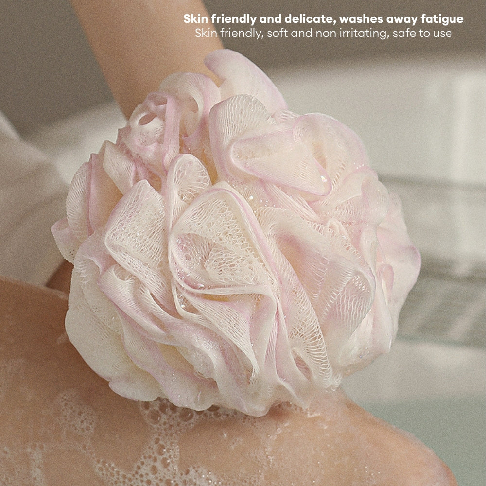 LOCAUPIN Bath Sponge Loofah Bath Ball High Quality Shower Mesh Net Body Scrub Cleaning Bubble Ball Scrubber Washcloth