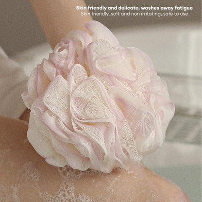 LOCAUPIN Bath Sponge Loofah Bath Ball High Quality Shower Mesh Net Body Scrub Cleaning Bubble Ball Scrubber Washcloth