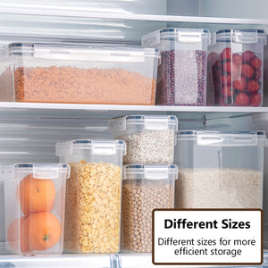 Dry Food Storage Containers Leak Proof Silicon Sealing Lock Lid Multipurpose Grain Powder Cereal Canister Jar