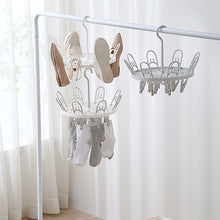 Load image into Gallery viewer, Locaupin Multi Clip Undergarment Baby Clothes Socks Hanger Connector Hooks Laundry Space Saving Shoe Drying Rack

