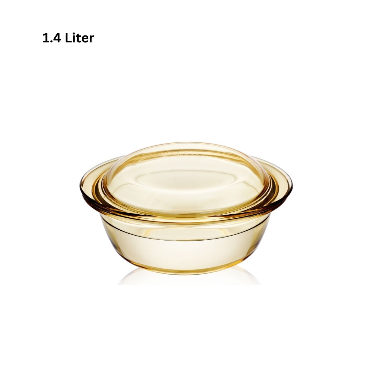 LOCAUPIN Borosilicate Glass Casserole Dual Use Covered Vintage Serving Dinner Soup Dish Bowl Lid