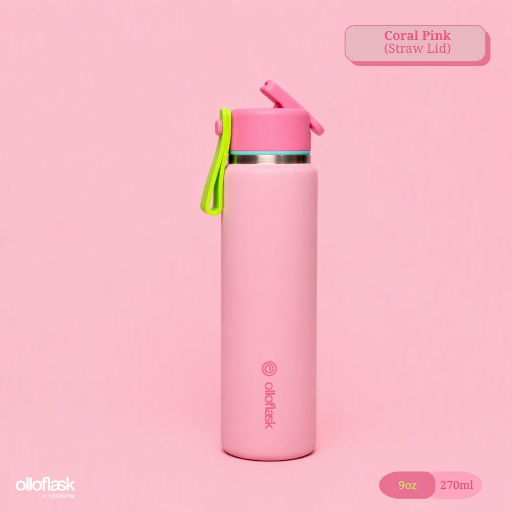 Locaupin MimiCup Series (6oz/9oz) Tumbler Sip & Strawless Insulated Vacuum Flask