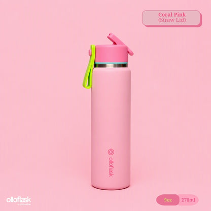 Locaupin MimiCup Series (6oz/9oz) Tumbler Sip & Strawless Insulated Vacuum Flask
