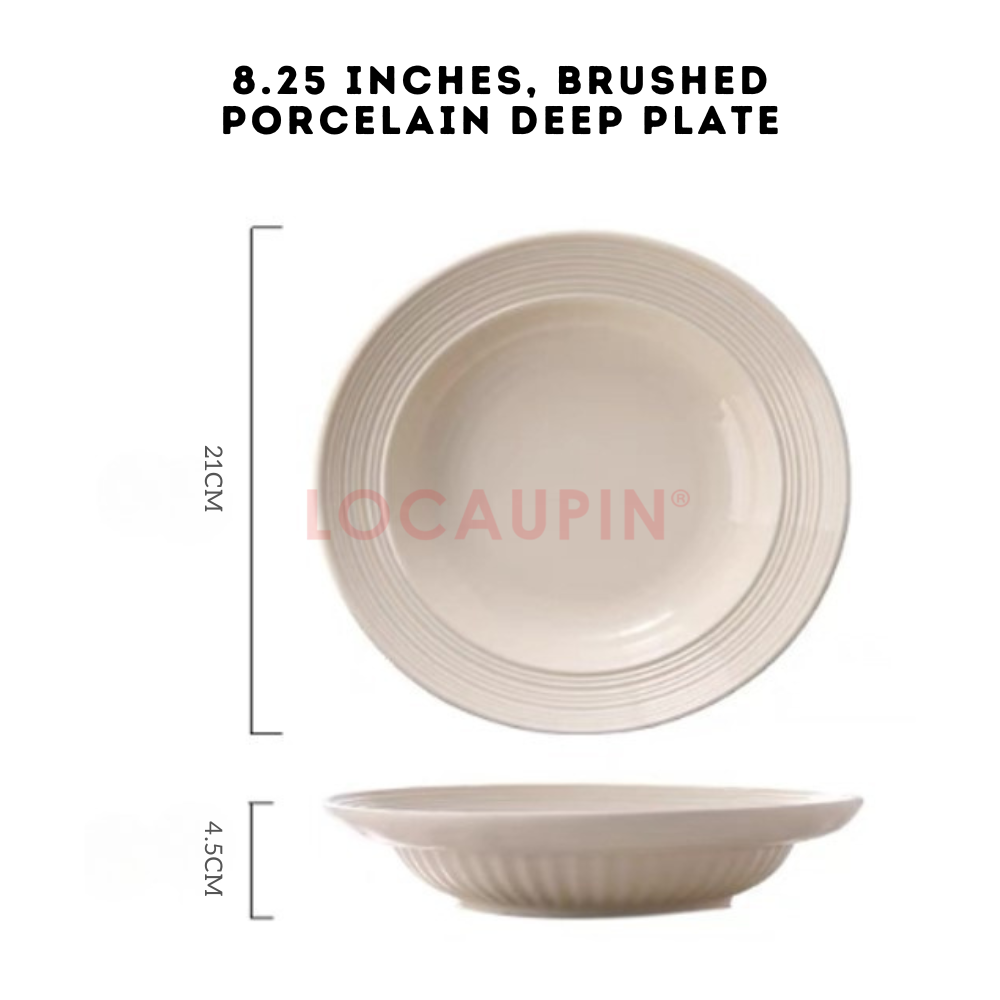 Locaupin Elegant Porcelain Nordic Style Tableware Minimalist and Cozy Look Dinnerware Perfect for any Special Occasion