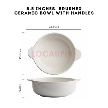 Locaupin Elegant Ceramic Nordic Style Tableware Minimalist and Cozy Look Dinnerware Perfect for any Special Occasion