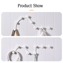 Load image into Gallery viewer, Locaupin Foldable Wall Mounted Hook Multipurpose Hanging Organizer Bathroom Expandable Rack Storage
