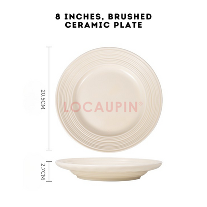 Locaupin Elegant Ceramic Nordic Style Tableware Minimalist and Cozy Look Dinnerware Perfect for any Special Occasion