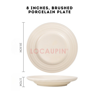 Locaupin Elegant Porcelain Nordic Style Tableware Minimalist and Cozy Look Dinnerware Perfect for any Special Occasion