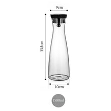 Load image into Gallery viewer, LOCAUPIN Water Pitcher Borosilicate Glass Jug Stovetop Safe Juice Container Hot Cold Drink Beverages
