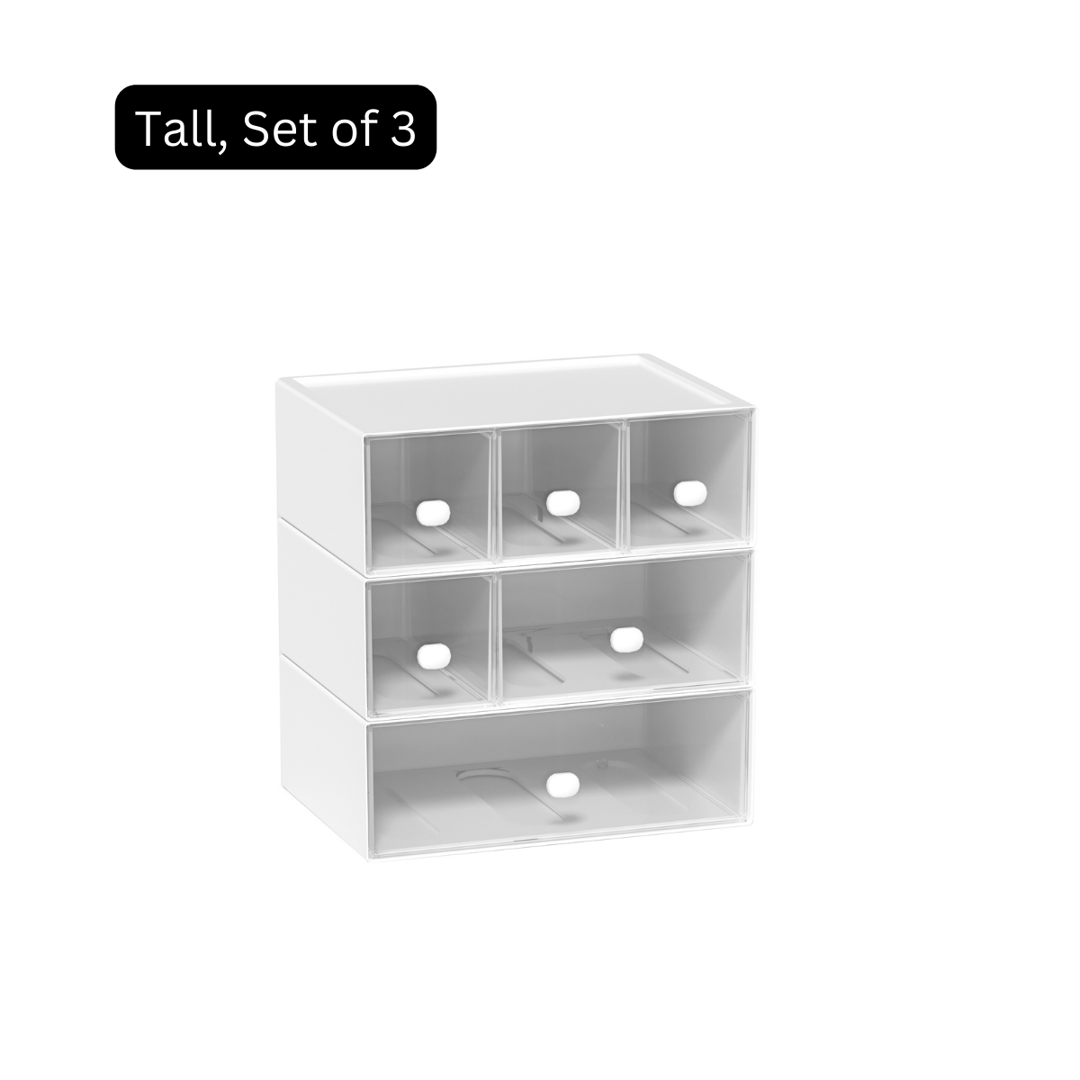 LOCAUPIN Multifunctional Office Desktop Drawer Organizer Stationery Cosmetic Storage Display Shelf