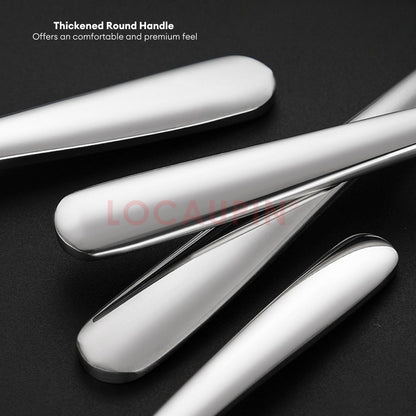 LOCAUPIN 304 Stainless Steel Tableware Cutlery Utensil Set Spoon and Fork Food Grade Premium Dinnerware Cutlery Sets