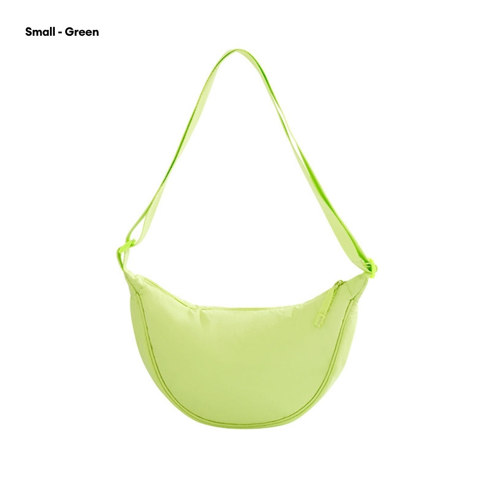LOCAUPIN Moon Casual Cross Body Bag Nylon Messenger Bag Dumpling bag Portable Men and Women Simple Shoulder Sling Bag