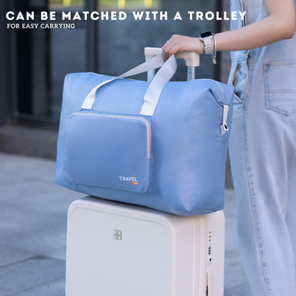 Locaupin Foldable Luggage Travel Bag Large Capacity Portable Storage with Front Pocket Lightweight and Easy to Carry Organizer
