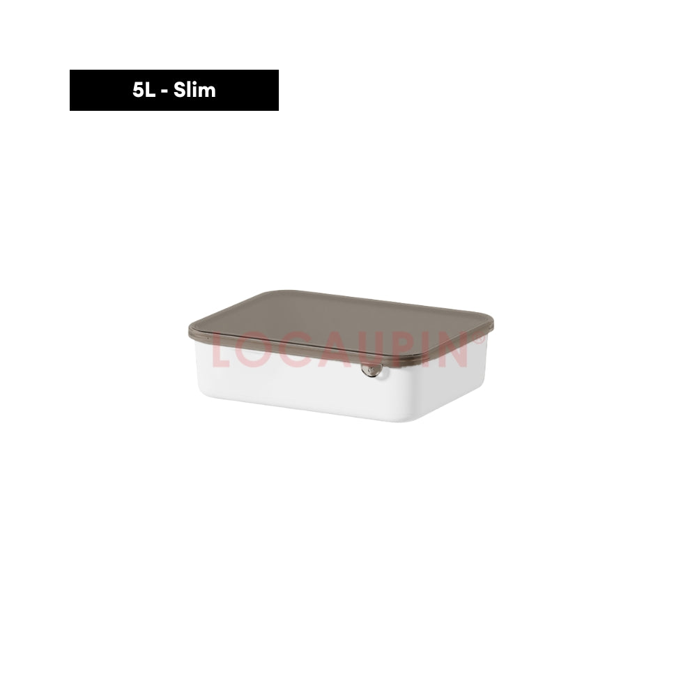 LOCAUPIN Storage Organizer Box with Lid Multifunctional Space Saver Home Supplies Make Up Office Household Organizer