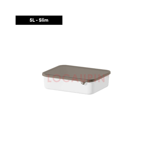 LOCAUPIN Storage Organizer Box with Lid Multifunctional Space Saver Home Supplies Make Up Office Household Organizer