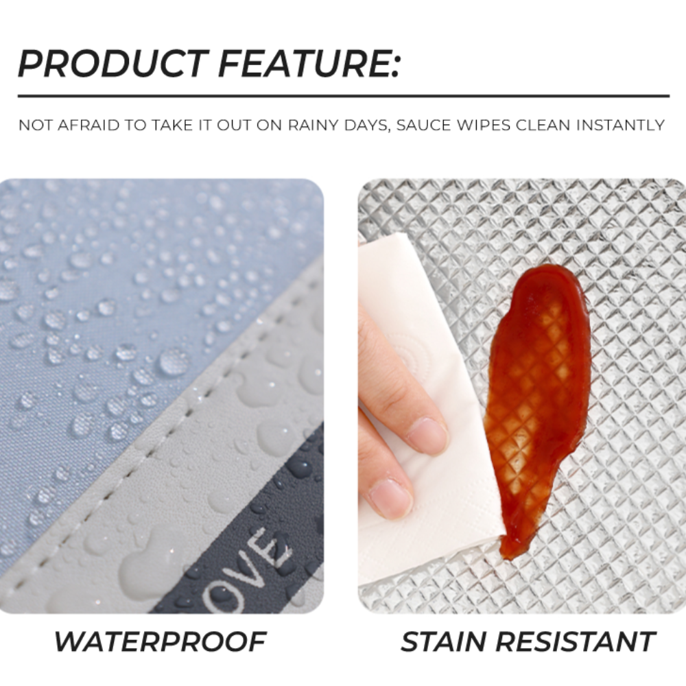 Locaupin Smiley Food Bag Waterproof and Insulated Meal Bags with Front Pocket Large Capacity Office School Portable Lunch Storage