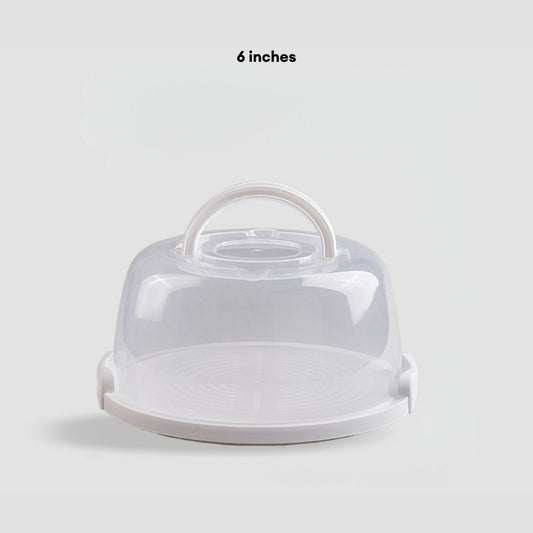 LOCAUPIN Round Cake Box Food Container Plastic Pastry Reusable Packaging Cake Container