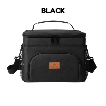 Locaupin Insulated Lunch Box and Ice Drink Bag Large Capacity Waterproof with Strap and Side Pockets Portable Food Drinks Storage