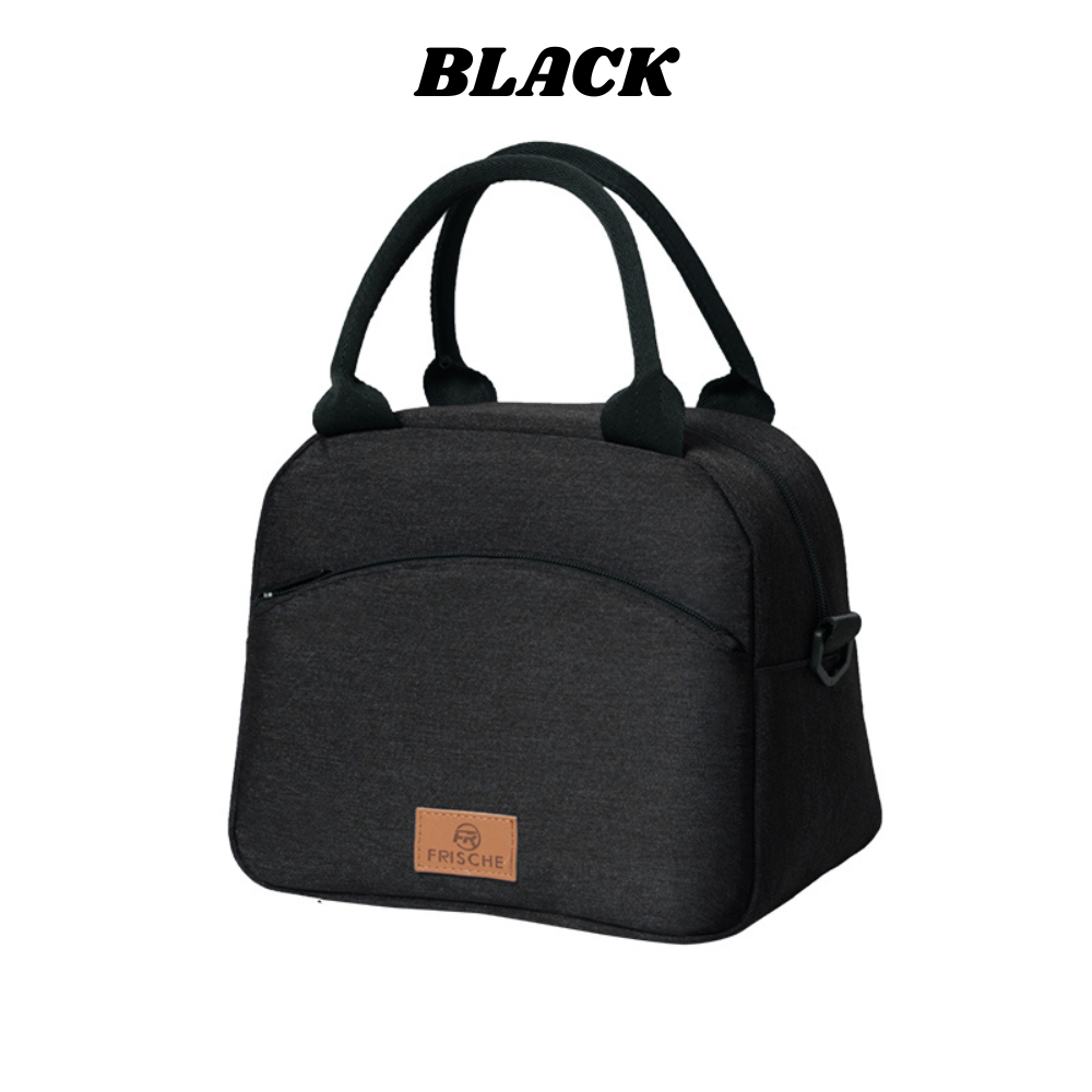 Locaupin Portable Handheld Crossbody Lunch Bag Waterproof Large Capacity Storage for Office, School, Outdoor, and Picnic Meal Use