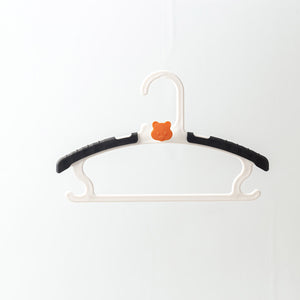 Locaupin 5pcs Extendable Toddler Closet Hanger Non Slip Stackable Hooks Baby Infant Newborn Hanging Clothes Organizer