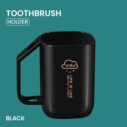 Locaupin Bathroom Countertop Organizer Toothbrush Holder Mouthwash Gargling Cup Mug Multifunctional Storage Case