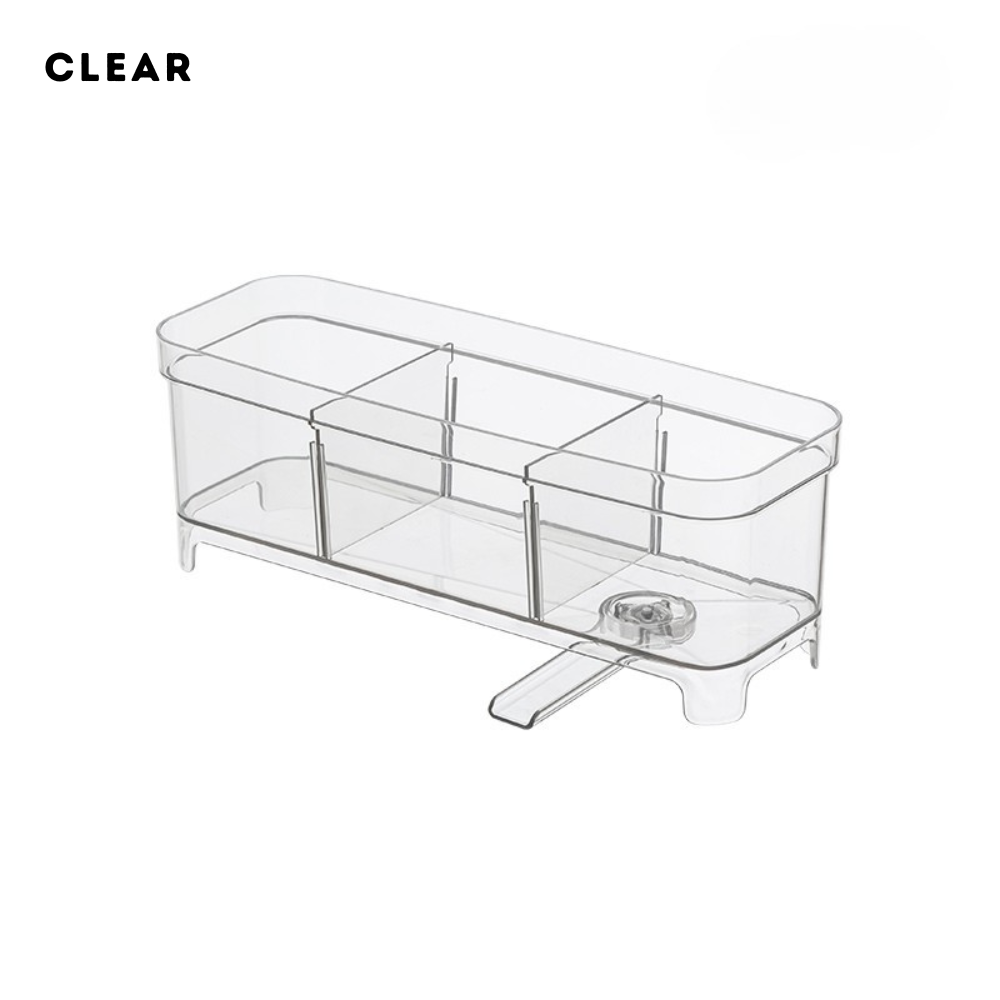 Locaupin 3 Compartment Sink Organizer Draining Rack High Quality Kitchen Dishwashing Soap Sponge Holder with Automatic Drain Port