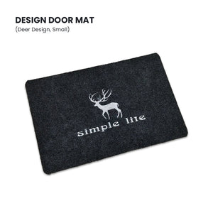 Locaupin Home Entry Way Anti-Slip Welcome Pad Rub Foot Door Mat Front Bathroom Kitchen Easy Clean Floor Rug