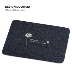 Locaupin Home Entry Way Anti-Slip Welcome Pad Rub Foot Door Mat Front Bathroom Kitchen Easy Clean Floor Rug