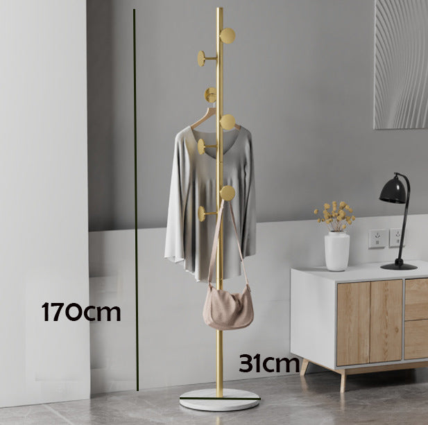 Locaupin Metal Coat Rack Scarf Hat Hanger Multipurpose Bag Hook Standing Living Room Bedroom Organizer