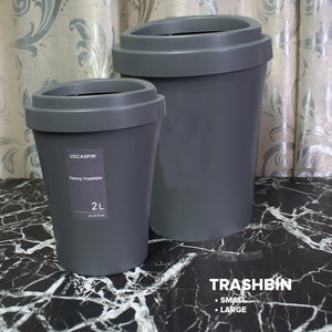 Locaupin Office Desk Garbage Can Bucket Home Countertop Wastebasket Bathroom Vanity Tabletop Trash Bin with Lid