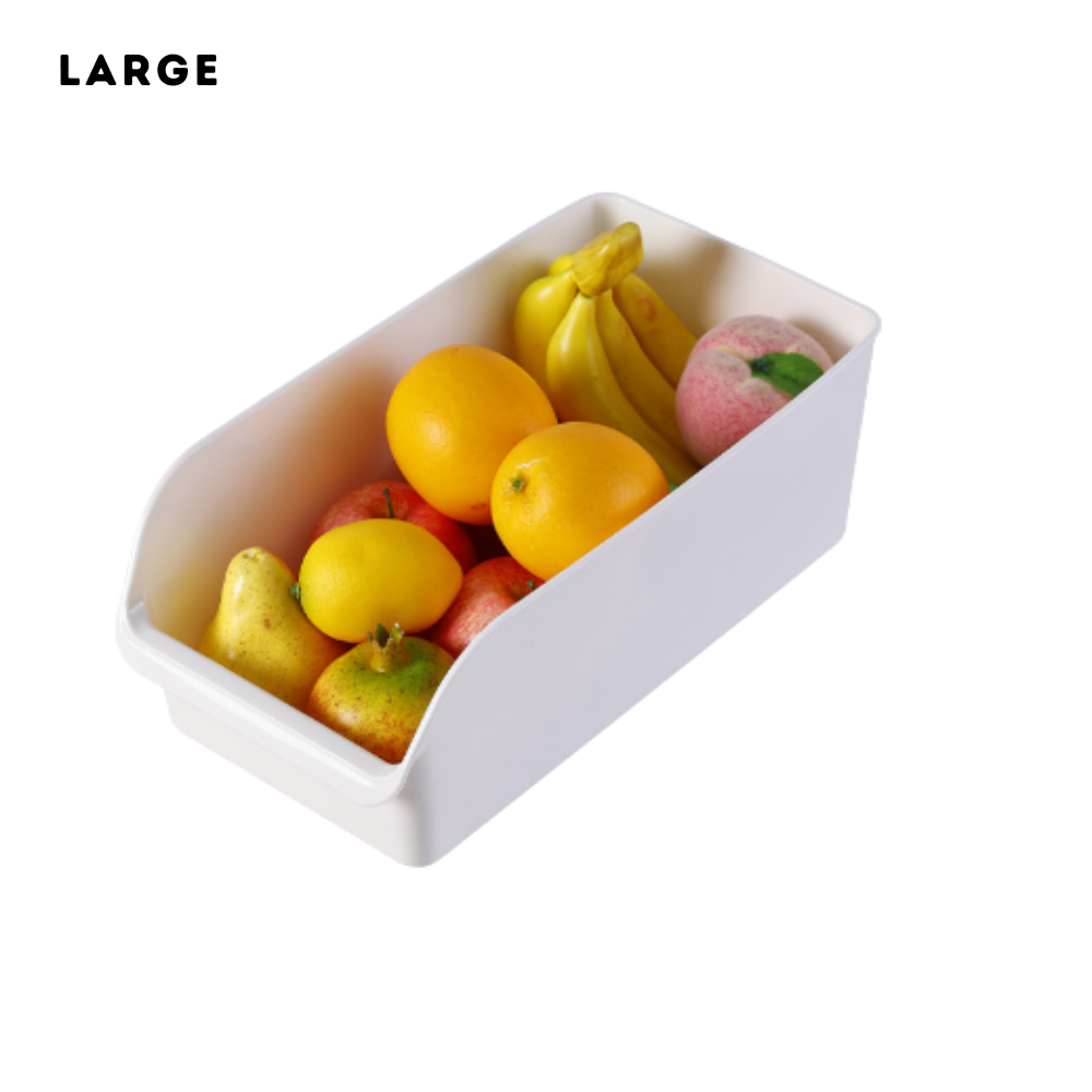 Locaupin Multifunctional Kitchen Cabinet Organizer Box Space Saving Large Capacity Pantry Pull-Out Storage Bin with Wheels