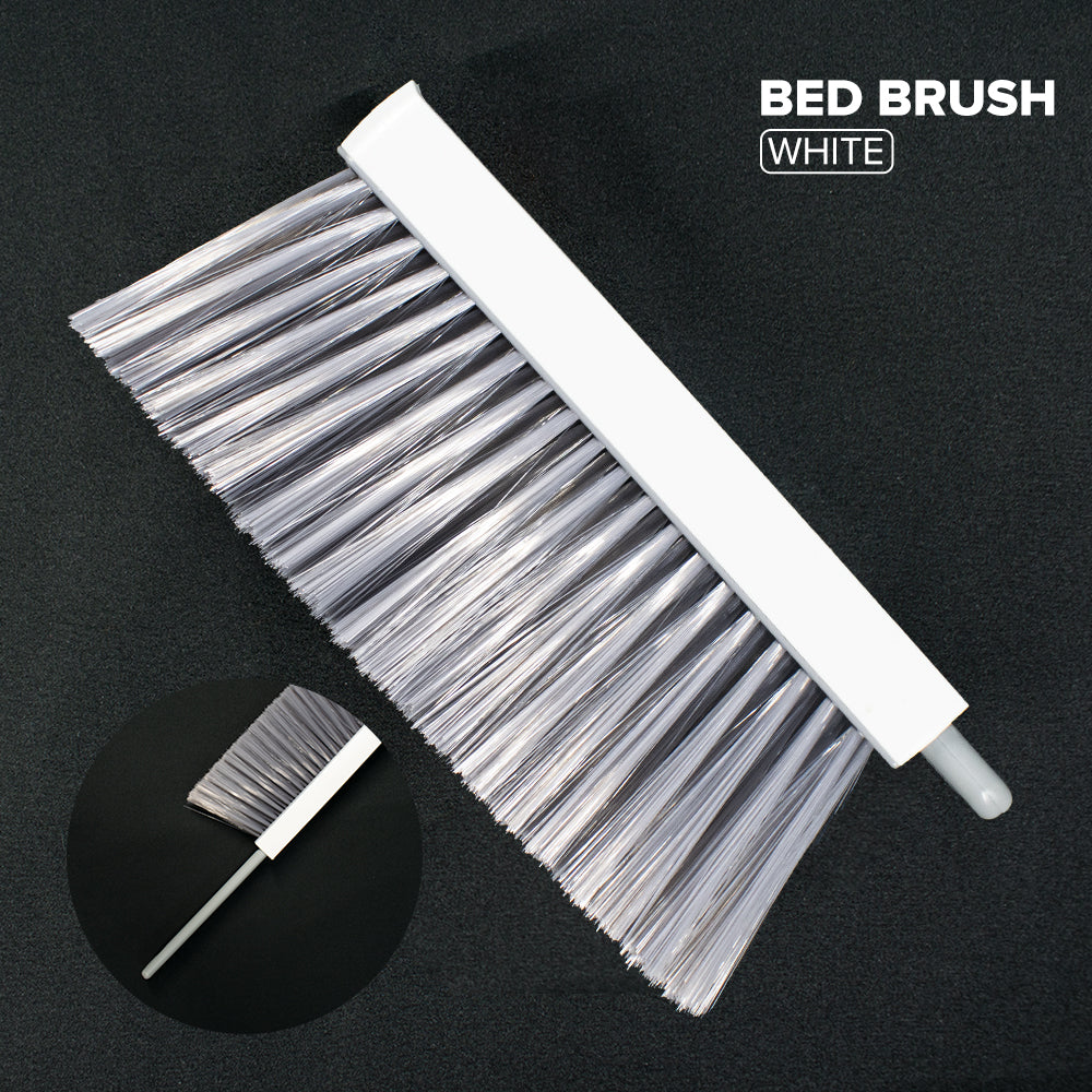 Locaupin Soft Bristles Bed Brush Sofa Hair Dust Remover Portable Household Cleaning Hand Broom Sweeper Furniture Car Couch