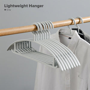 Locaupin 5pcs No Shoulder Bumps T-Shirt Sweater Coat Narrow Hanger Heavy Duty Space Saving Wardrobe Laundry Non Slip Closet Organizer