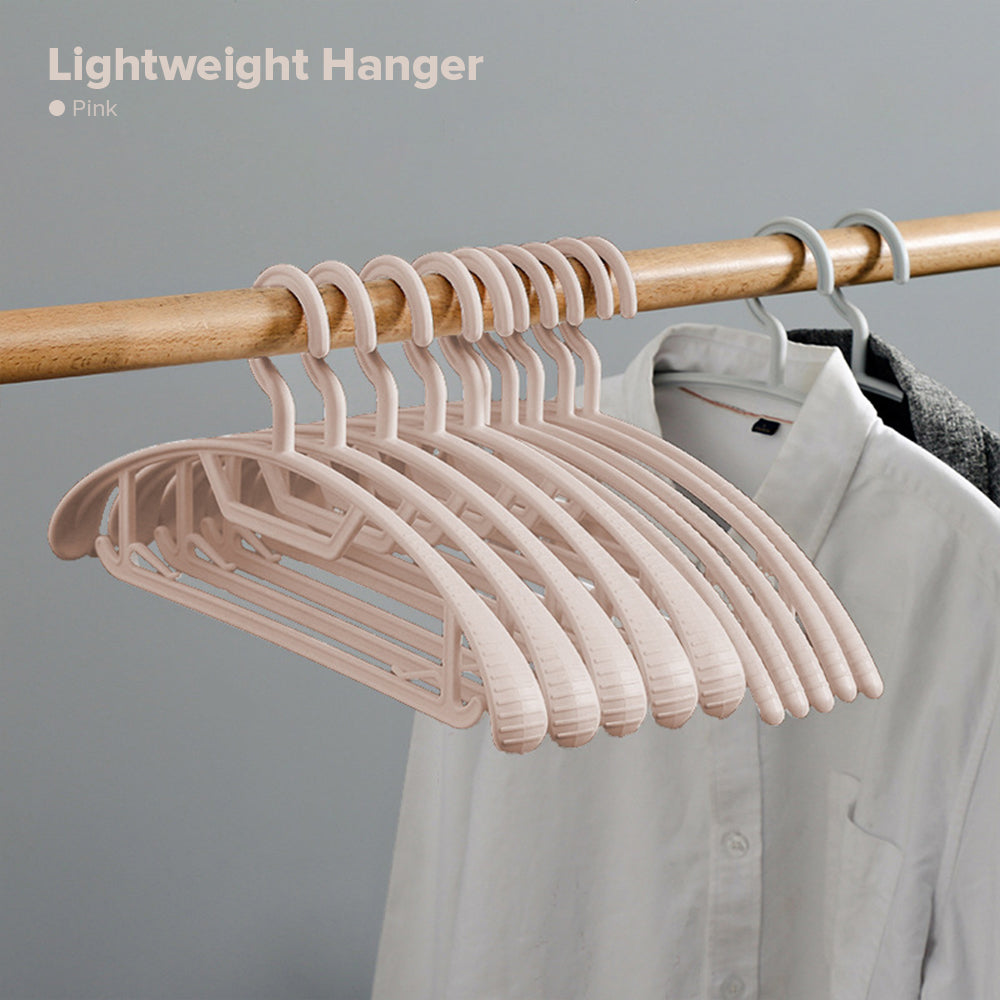 Locaupin 5pcs No Shoulder Bumps T-Shirt Sweater Coat Narrow Hanger Heavy Duty Space Saving Wardrobe Laundry Non Slip Closet Organizer