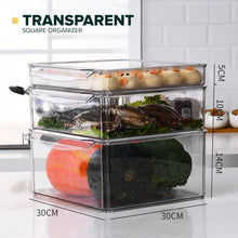 Load image into Gallery viewer, Locaupin Stackable Food Storage Fridge Container Pantry Cabinet Keeper Kitchen Refrigerator Organizer Bin With Lid
