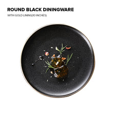 Load image into Gallery viewer, Locaupin Minimalist Black Frosted Dinner Plate Oven Safe Tableware Porcelain Serving Dish Tray Dessert Steak Kitchen Restaurant Cafe
