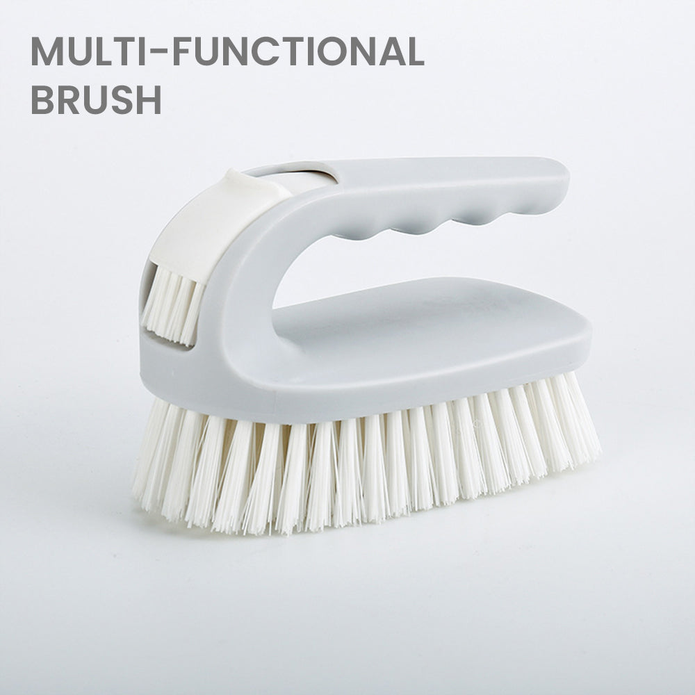 Locaupin Comfort Grip Household All Purpose Cleaning Brush Scrub Flexible Hard Bristles Heavy Duty For Bathroom Tiles Sink Floor Carpet