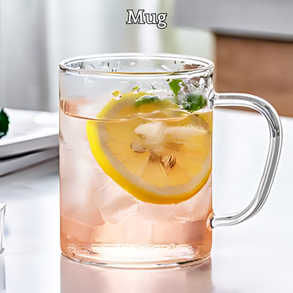 Locaupin Borosilicate Glass Water Pitcher with Stainless Steel Lid Hot and Cold Drinks Juice Coffee Beverage Large Capacity Jug