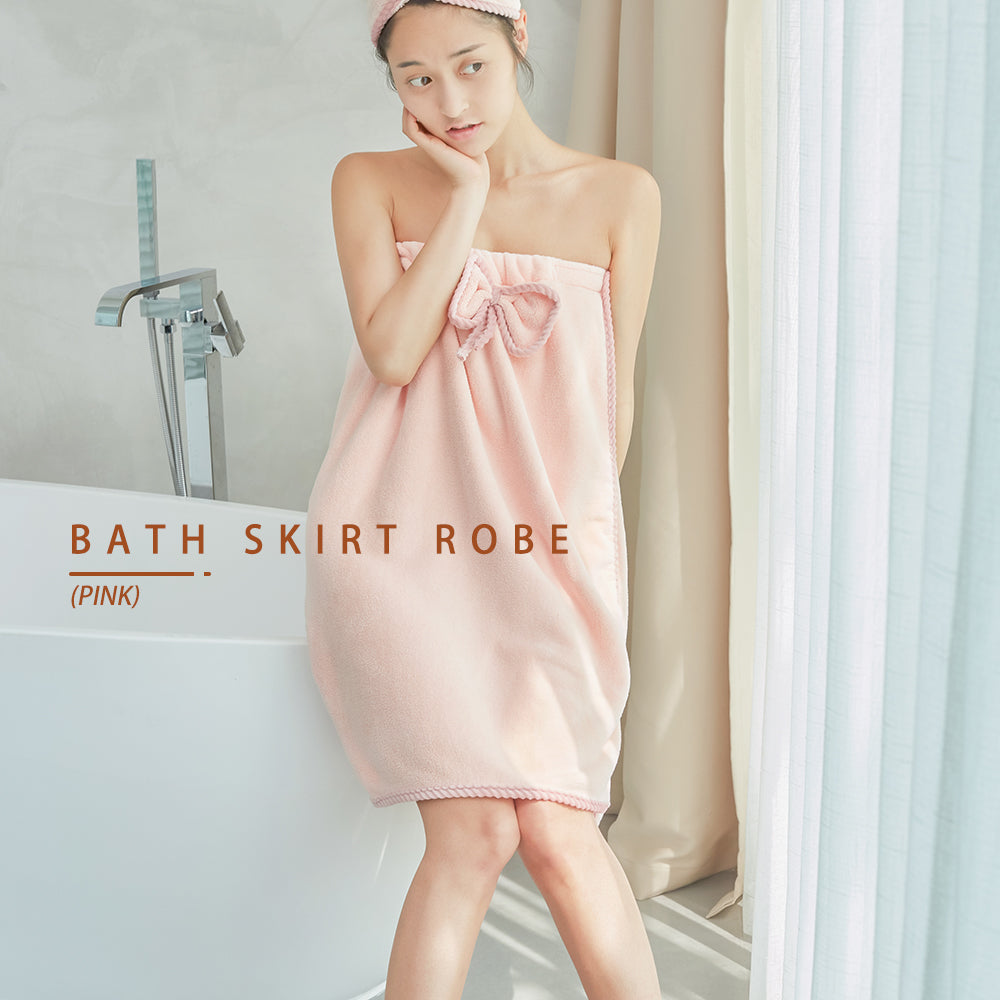 Locaupin Quick Dry Microfiber Bath Towel Cloth Hair Drying Shower Body Spa Wrap One Size for Women Soft and Absorbent Comfortable Bathrobe