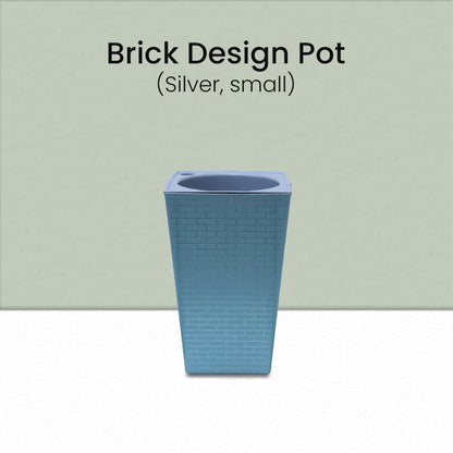 Locaupin Brick Style Home Gardening Planter Smart Self Watering Plant Flower Pot Indoor and Outdoor Water Inlet