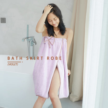 Locaupin Quick Dry Microfiber Bath Towel Cloth Hair Drying Shower Body Spa Wrap One Size for Women Soft and Absorbent Comfortable Bathrobe
