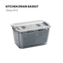 Load image into Gallery viewer, Locaupin Kitchen With Lid Drain Basket Fruit and Vegetable Washing Container Basket Preservation Box Food Organizer Well-Sealed
