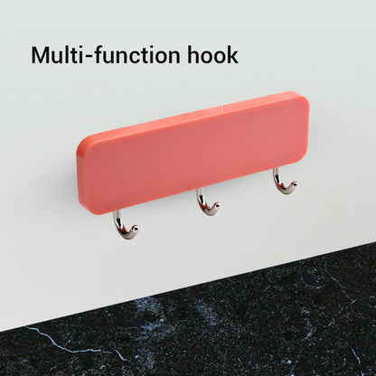 Locaupin Home Door Wall Hook Hanger Space Saving Key Holder For Towel Coat Rack Organizer Bathroom Accessories Kitchen Living Room