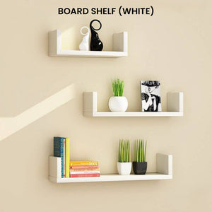 Locaupin Multifunctional Space Saver Ledge Board Floating Wall Shelf Bookshelves Frame Home Decor Living Room Display Organizer